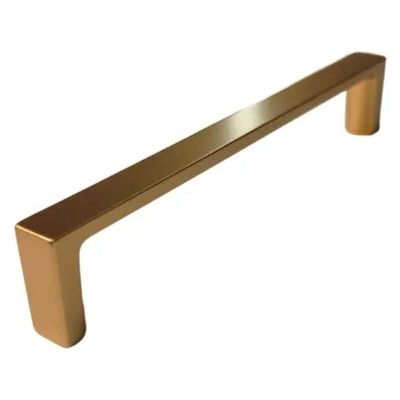 Kit 10 Puxadores de Gaveta Dourado Fosco 19,2cm Torralba Oeiras Alça Reta Móveis Balcões Armários