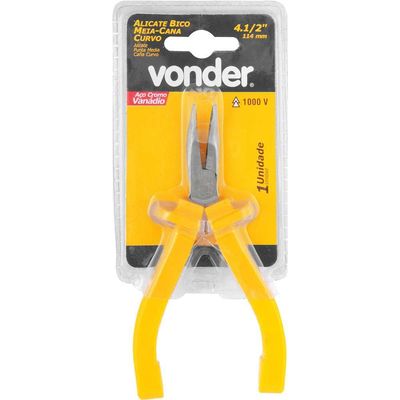 Alicate Bico Meia Cana Curvo 4.1/2" 1000V Vonder