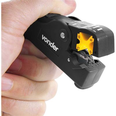 Alicate Desencapador Para Cabos Coaxial Vonder