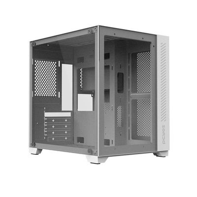 Gabinete Gamer Forcefield White Ghost - Frontal E...