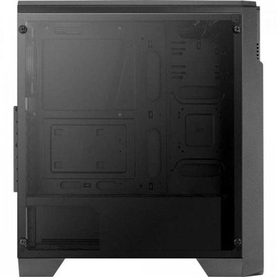 Gabinete Gamer Aerocool Ore Saturn Preto Rgb Lateral...