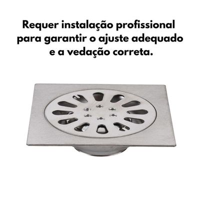 Ralo Anti Odor Elimina Mau Cheiro 10 Cm Aço 201 - 0004