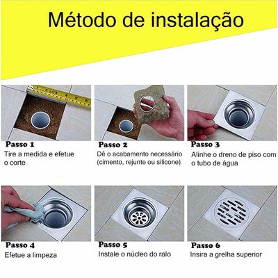 Ralo Anti Odor Elimina Mau Cheiro 10 Cm Aço 201 - 0004