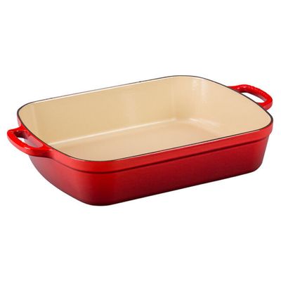 ASSADEIRA LE CREUSET RETANGULAR 33CM SIGNATURE VERMELHO 201843306