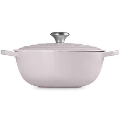 KIT LE CREUSET PANELA MARMITA 26CM E MOLHEIRA 16CM ROSA SHALLON