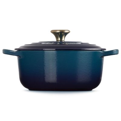 PANELA REDONDA LE CREUSET 20CM SIGNATURE AZUL AGAVE 21177204220450