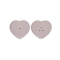 SET LE CREUSET SALEIRO E PIMENTEIRO CORAÇÃO EM CERÂMICA 130ML ROSA SHALLOT 89373130600003