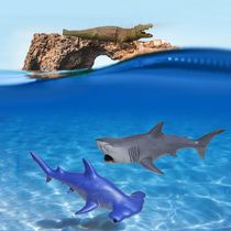 Kit Boneco Vinil Animais Marinhos Predadores Super Realistas