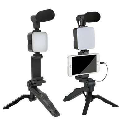 Kit Gravação 5 em1 Controle Bt/tripe/microfone/led/suporte