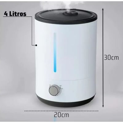 Umidificador de Ar 4 Lt Difusor de Aromas Ultras Profis Led