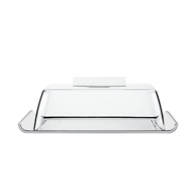 Manteigueira Tramontina Quadrata Retangular Em Aço Inox Com Tampa Transparente