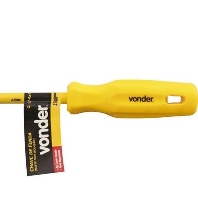 Chave Fenda 1-4x5 Cromo Vanádio Haste Isolada 1000v Vonder
