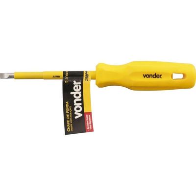 Chave Fenda 1-4x5 Cromo Vanádio Haste Isolada 1000v Vonder