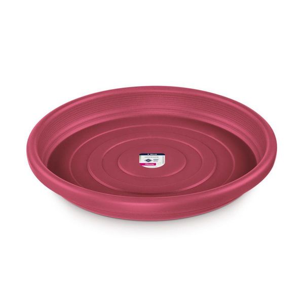 Prato De Plástico Para Vaso De Jardim Bordô 10 Cm - Pr6540-3 - Pinceis Atlas