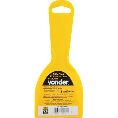 Espátula Plástica Lisa 3'' - 76,2 Mm Vonder
