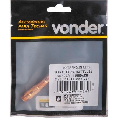 Porta Pinça De 1,6mm Para Tocha Tig Ttv222 - Vonder