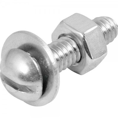 Parafuso Máquina.inox 1/4"x2"rd+po+ar Com 4 Vonder