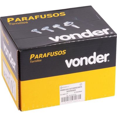 Parafuso Autobrocante Sext. 5,5x2'' Com 100 Peças Vonder
