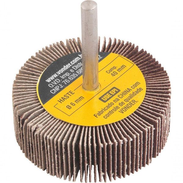 Roda De Lixa 60mmx20mm C- Haste G120 Vonder