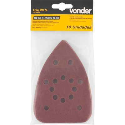 Lixa Delta Costado Em Pluma 140x140x93mm G240 10 Pçs Vonder