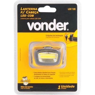 Lanterna Para Cabeça Ledcob Lcv 120 Vonder