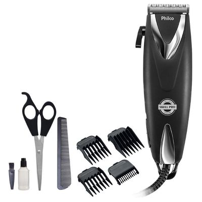 Máquina De Cortar Cabelo Skull Pro Chrome Philco 110V