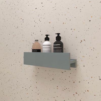Porta Shampoo Linear 40cm Chumbo Fosco