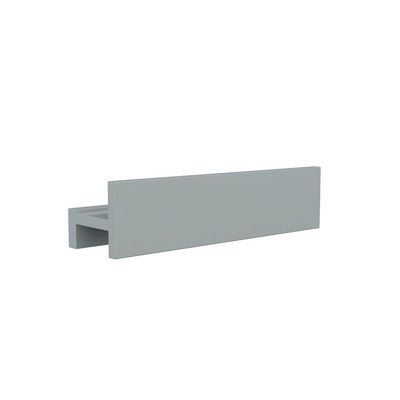 Porta Shampoo Linear 40cm Chumbo Fosco