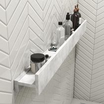 Porta Shampoo Linear 120cm Concreto
