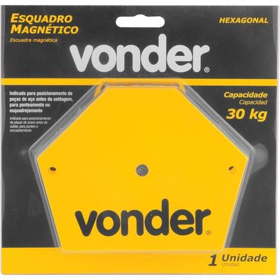 Esquadro Magnético Hexagonal Para Soldador 30 Kgf - Vonder