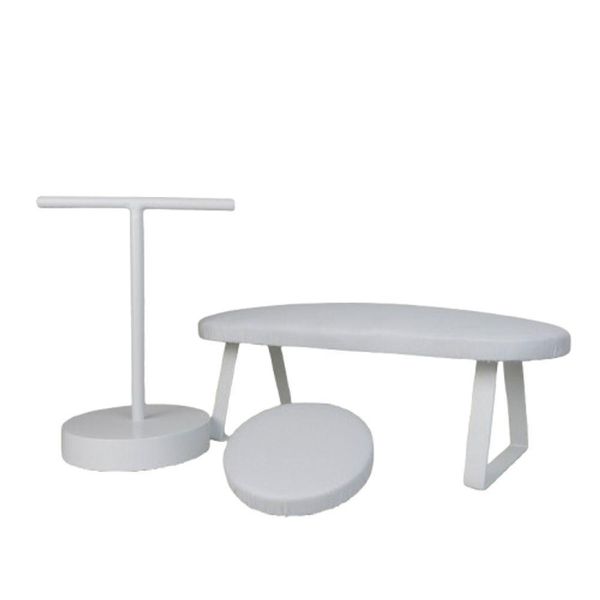 Kit De Apoio Para Mãos E Cotovelo + Expositor Para Manicure Branco
