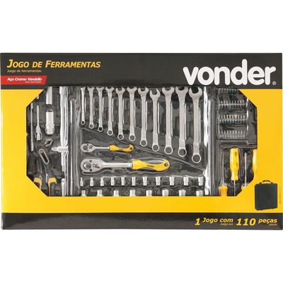 Jogo De Ferramentas Com 110 Peças - Vonder