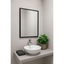 Espelheira Para Banheiro Iron 57x36 Cm Preto