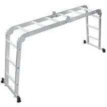 Escada Alumínio Multifunção 3x4 12 Degraus 8 Em 1 Worker