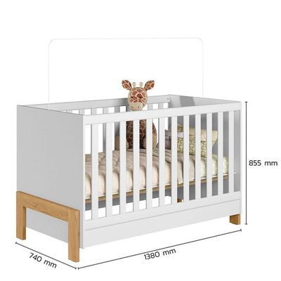 Berço Infantil Mini Cama Fantasia Branco