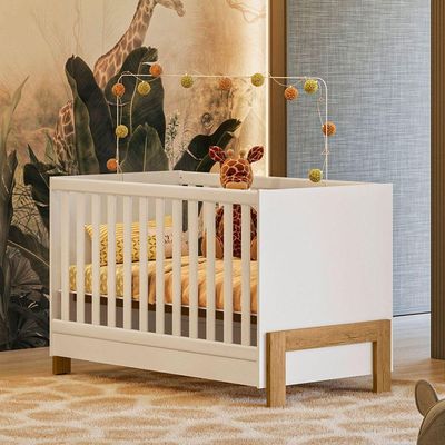 Berço Infantil Mini Cama Fantasia Branco
