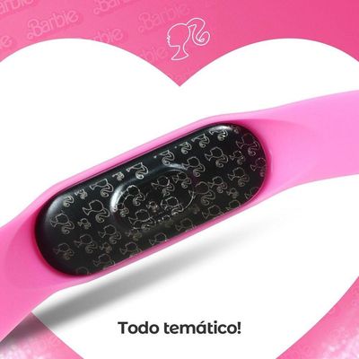 Relogio Infantil Digital Barbie + Oculos Proteção Uv + Colar