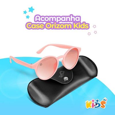 Oculos Sol Retro Rosa Vintage Proteção Uv + Case Casual