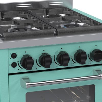 Fogao a Gas de Embutir 4 Bocas Venax Temis Verde 110v