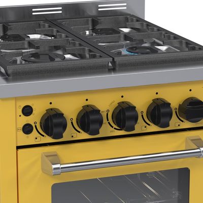 Fogao a Gas 4 Bocas Venax Temis Amarelo 110v