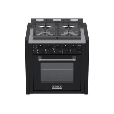 Fogao a Gas de Embutir 4 Bocas Venax Temis Preto 220v