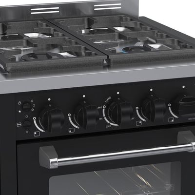 Fogao a Gas de Embutir 4 Bocas Venax Temis Preto 220v