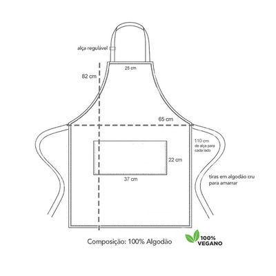 Avental Jeans Profissional Chapeu de Cozinheiro Chef