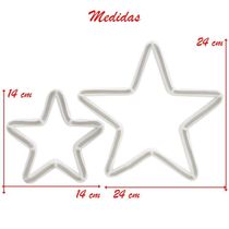 Decoração Varal Cordão Fio Luzes Colorida Estrela 220v 2,5m