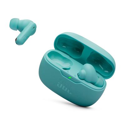 Fone de Ouvido JBL Wave Beam Buds 2 Pure Bass Bluetooth com Cancelamento de Ruído e Smart Ambient - Azul