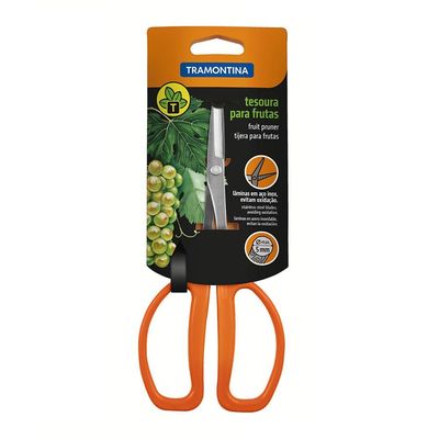 Tesoura para Frutas Tramontina com Lâminas em Aço Inox - 18,6cm