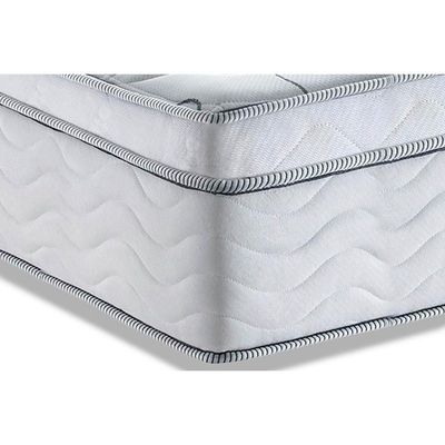 Conjunto Box Baú King: Colchão Molas Ortobom Ensacadas Freedom +Base CRC Suede White (193x203)