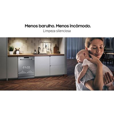 Lava-Louças Samsung DW60C7050FS/AZ 14 Serviços com Display de LED 110V – Inox