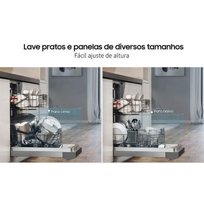 Lava-Louças Samsung DW60C7050FS/AZ 14 Serviços com Display de LED 110V – Inox