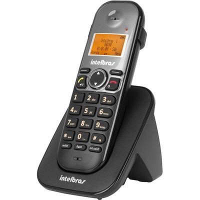 Telefone Ramal Digital Adicional Sem Fio Intelbras Ts 5121 Preto